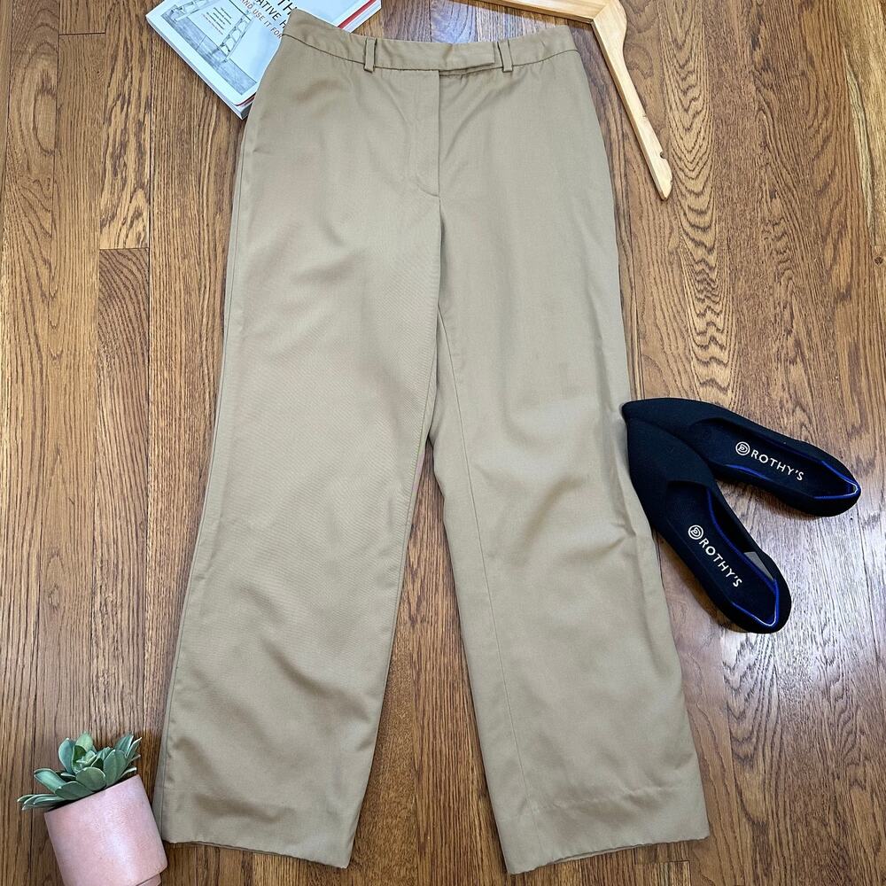 Brooks Brothers Tan Wool Straight Leg Dress Pants